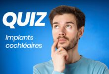 Homme pensant à un quiz sur implants cochléaires.