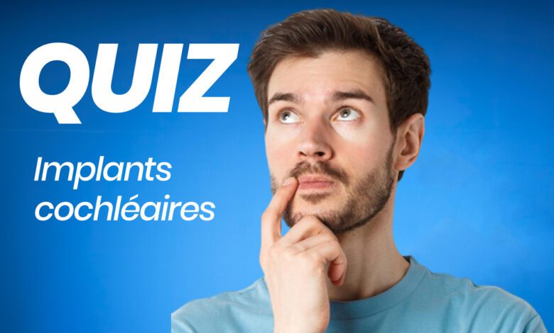 Homme pensant à un quiz sur implants cochléaires.