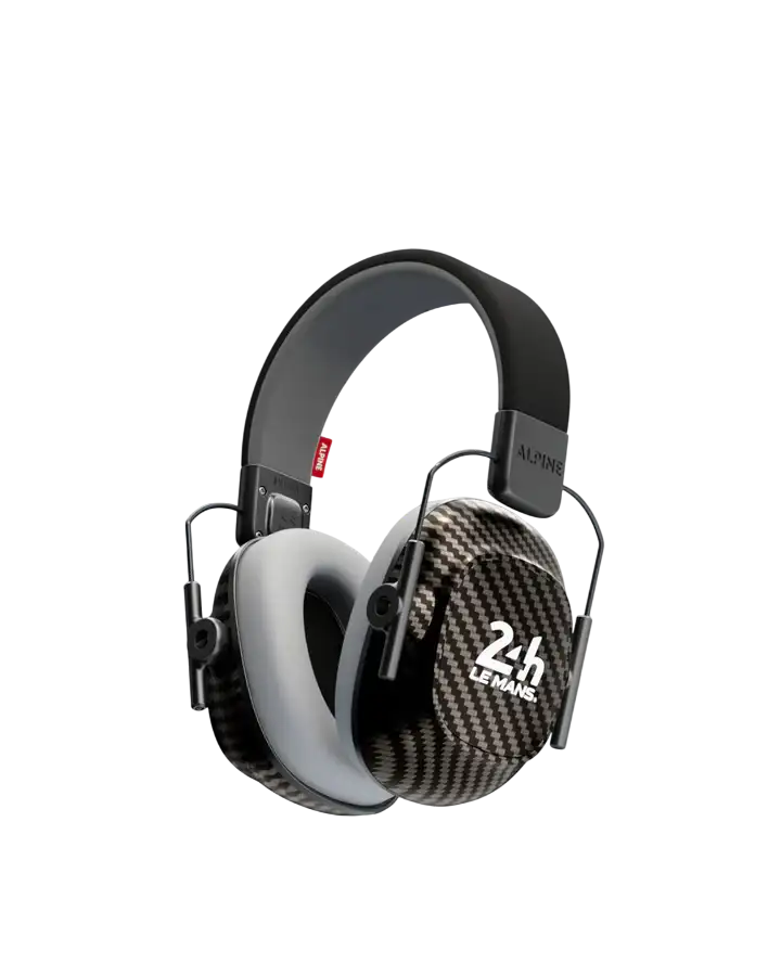 Casque audio Alpine 24h Le Mans design noir.