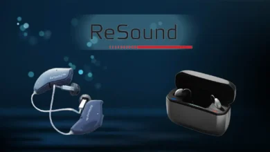 سماعات أذن ReSound اللاسلكية في صندوق شحن