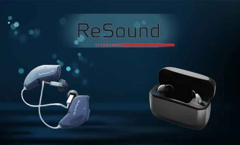 سماعات أذن ReSound اللاسلكية في صندوق شحن