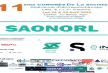 Affiche congrès ORL Algérie avril 2025